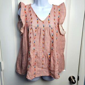 SAVANNA JANE Striped Blouse 